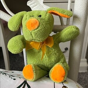 Green and Orange Stuffed Animal Toy